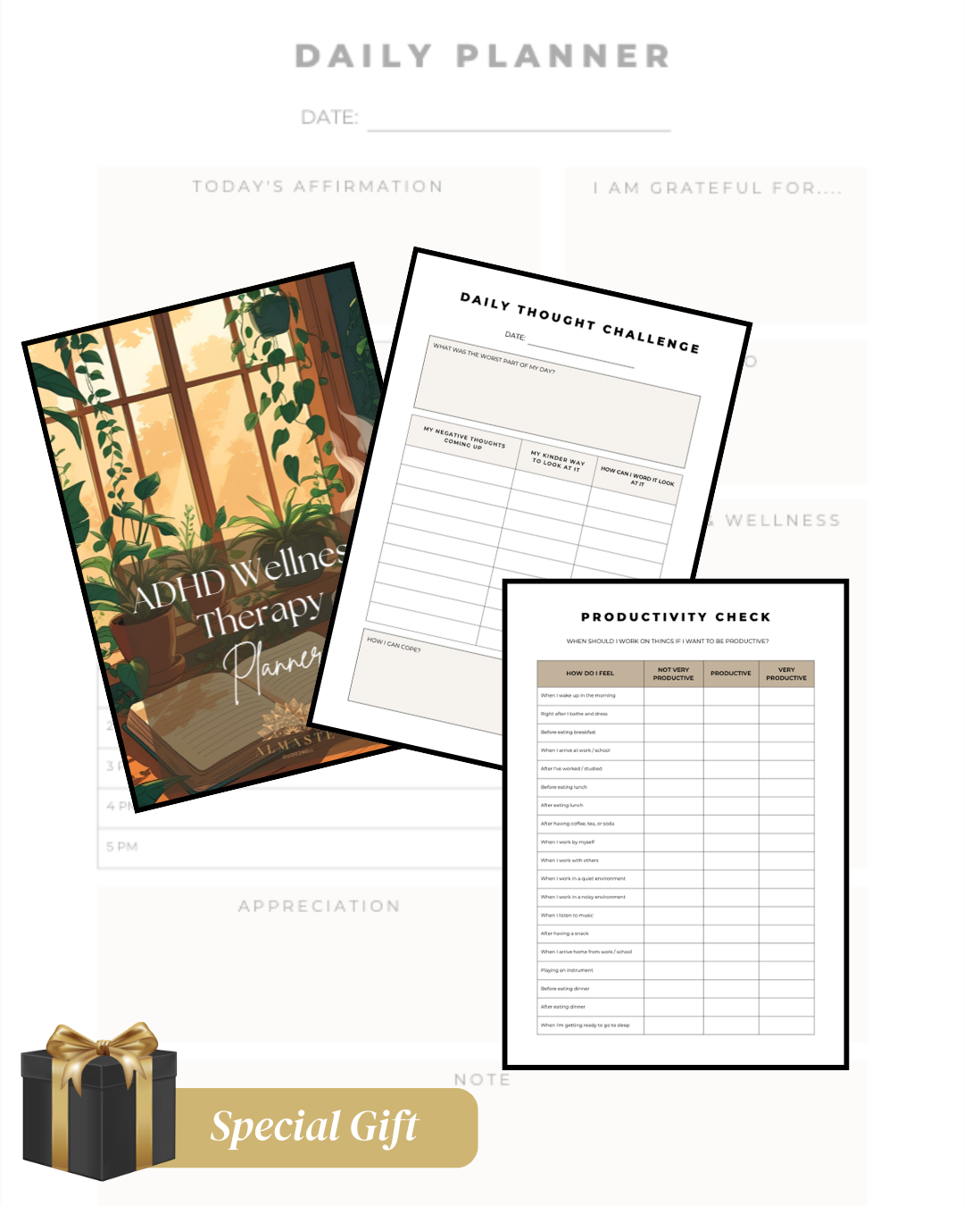 The ADHD Guide Collection + Free Planner